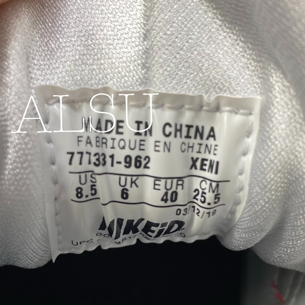 NikeID Custom Air Huarache Run White Blue Red W - Picture 8 of 8